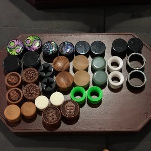 Ear gauges / ear plugs / earrings